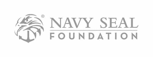 Logo of the navy seal foundation showing an eagle emblem alongside the organization's name.