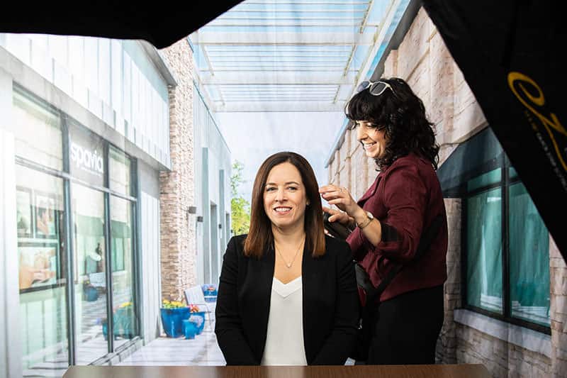 Hair and make-up artists for Chicago corporate headshots