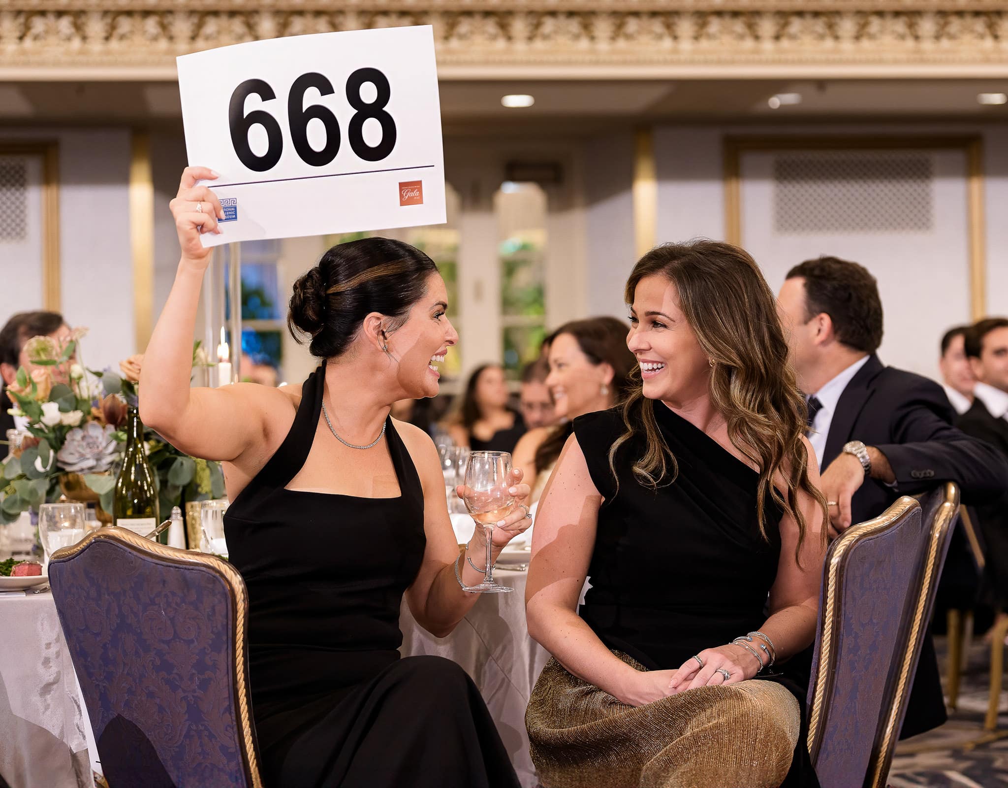 Chicago corporate event photography capturing guest interaction at a gala event
