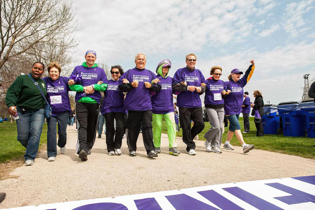 Event photography coverage of a walkathon and corporate volunteering event in Chicago.